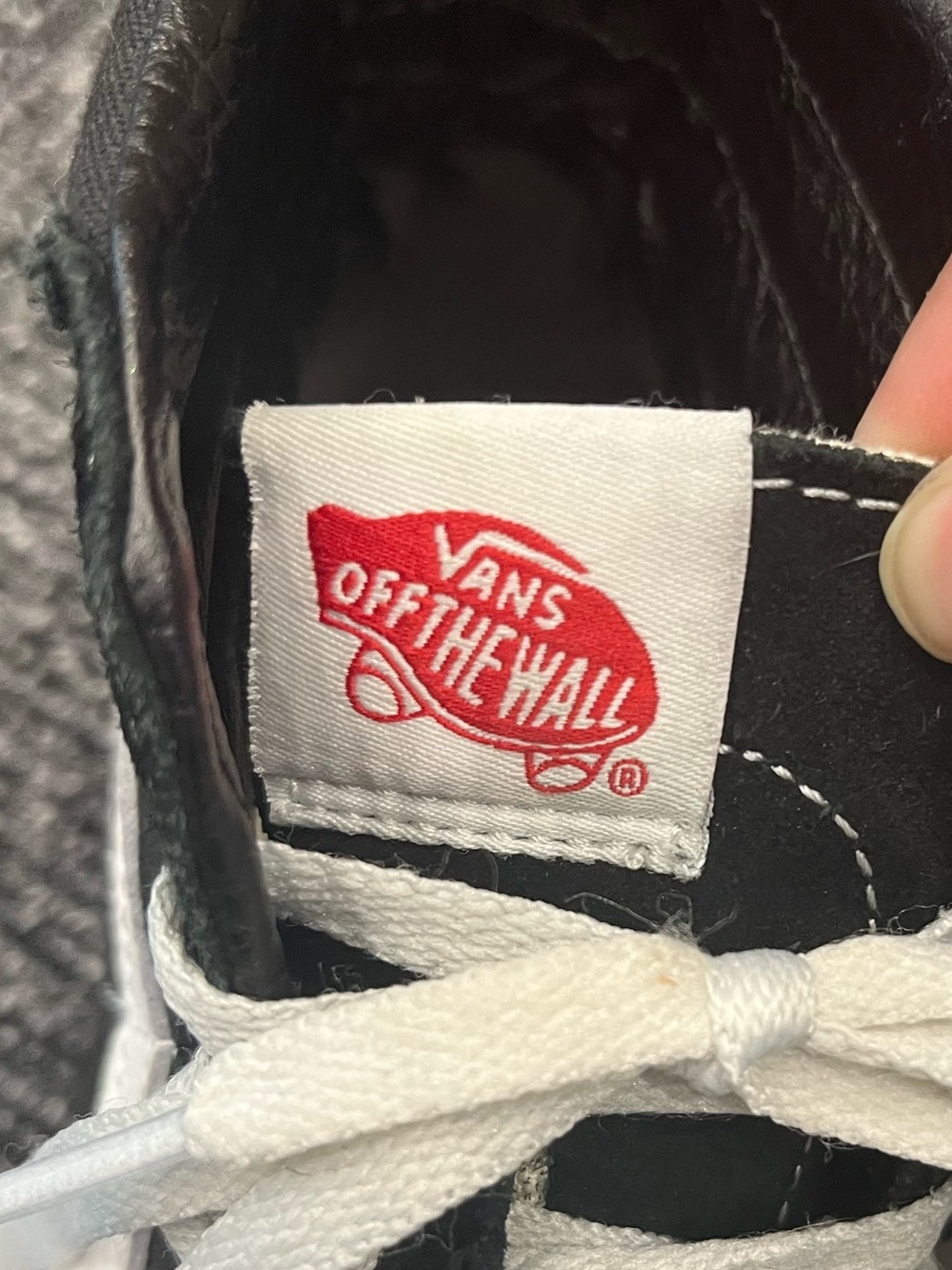 Vans | Off The Wall Hi Top Old Skool Skate Shoes Black Size Men 6 Women 7.5 - Picture 9 of 10